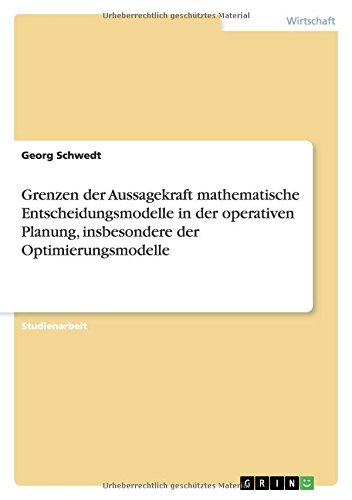 Optimierungsmodelle