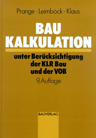 Baukalkulation